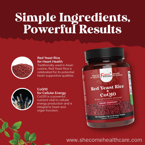 Red Yeast Rice with CoQ10 Supplement for adult